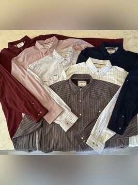 Poncho Men's Tactical Long-Sleeve Button-Down Shirt - Multiple Colorways